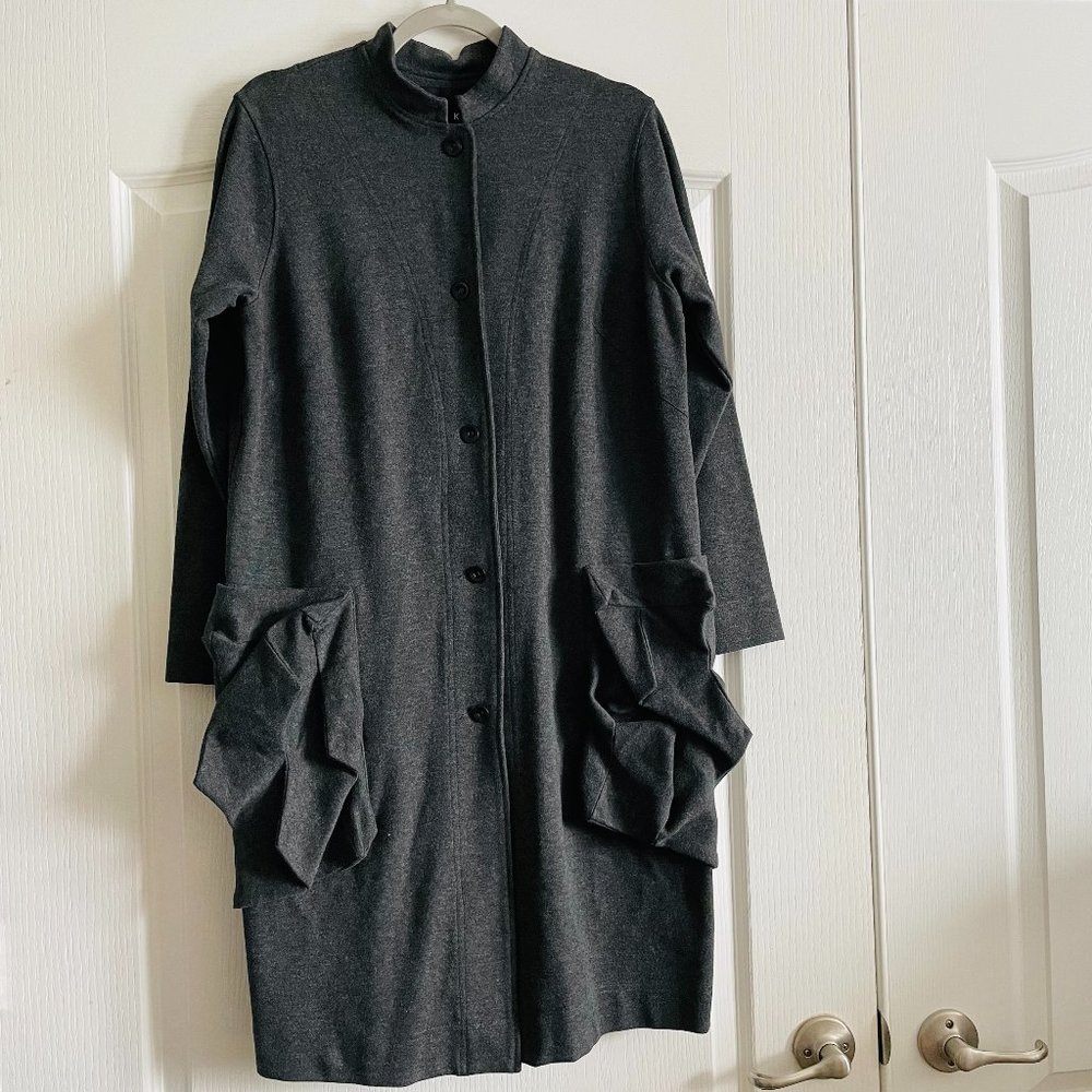 Bitte Kai Rand 1981 Womens Lightweight Lagenlook Designer Blazer Coat Size L
